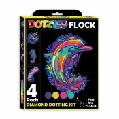 Diamond Dotz - Adults Flocked Neon Sea Life