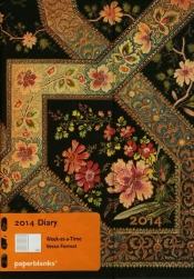 Kalendarz 2014 Filigree Floral Ebony Midi - <br />