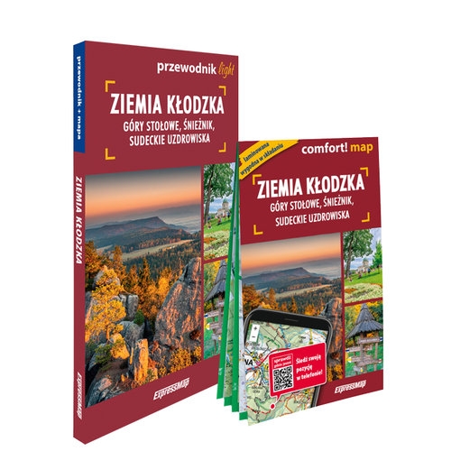 Ziemia kłodzka Góry Stołowe Śnieżnik sudeckie uzdrowiska light przewodnik + mapa