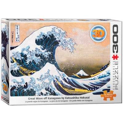 <img src='https://webimage.pl/pics/453/5/d628136415453.jpg' style='height:440px' /> Puzzle 300 3D Great Wave of Kanagawa 6331-1545