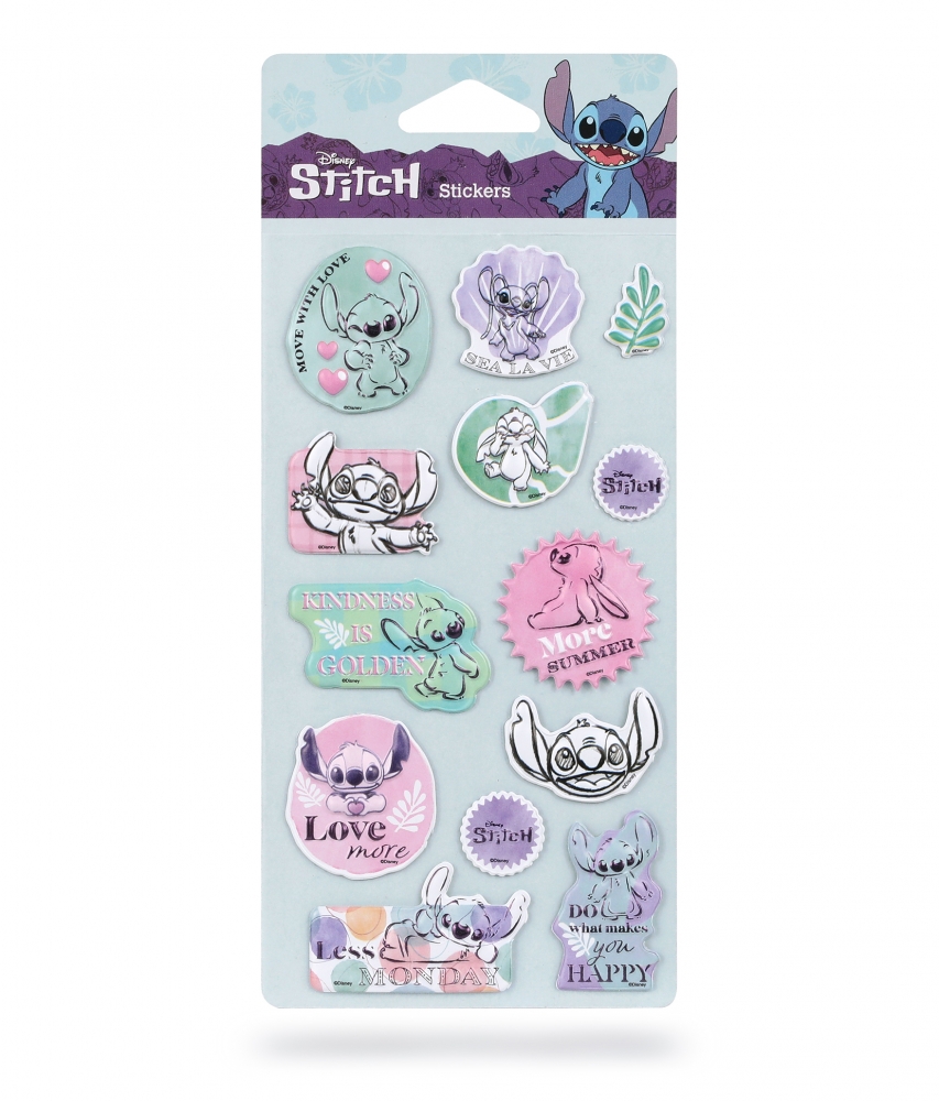 Coolpack, Naklejki pop-up Disney Fashion - Stitch pastel (75453PTR)