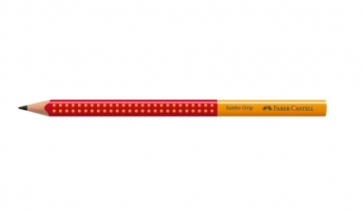 Ołówek Jumbo Grip czerwony (12szt) FABER CASTELL