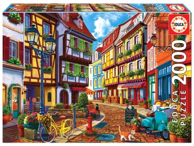 <img src='https://webimage.pl/pics/453/9/d8412668199453.jpg' style='height:440px' /> Puzzle 2000 Kolorowa uliczka 112808