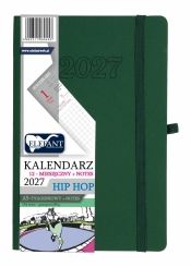 Kalendarz 2027 12 miesięczny A5 tygodniowy Hip Hop - zielony