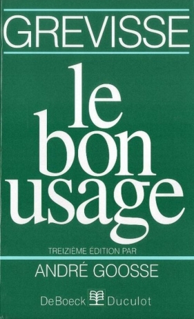 Bon usage - Andre Goosse