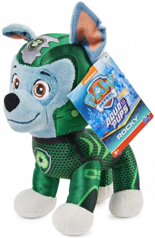 Psi Patrol pluszowa maskotka Rocky Aqua Pups (6066804/20139293)