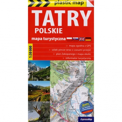 Tatry Polskie mapa turystyczna 1:30 000 (foliowana)