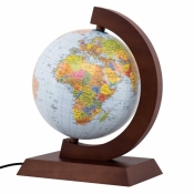 Globus pol.-fiz. drewniana opr. podświet. 25cm SK