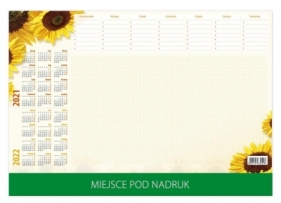 Kalendarz 2021 BIUWAR mały z listwą PCV Słonecznik - Praca zbiorowa