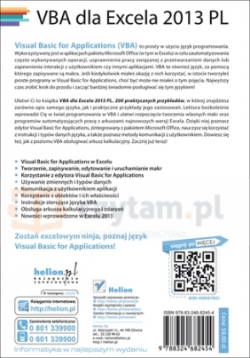 VBA dla Excela 2013 PL 200 praktycznych przykładów - Wrotek Witold