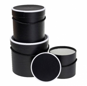 Pudełko Flower Box 3szt czarny ROZETTE