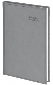 Kalendarz naucz. 2026/2027 B5 tyg. Vivella szary