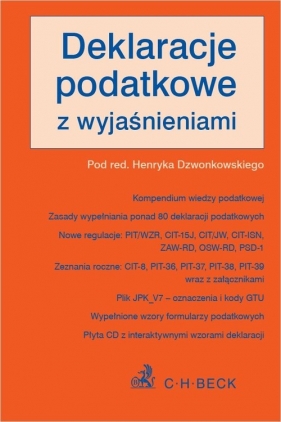 Deklaracje podatkowe z wyjaśnieniami + płyta CD - Henryk Dzwonkowski