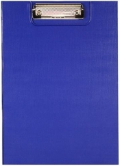 Deska A5 PVC z klipsem i okładką niebieska D.RECT