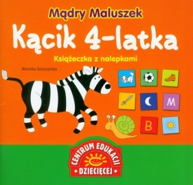 Mądry Maluszek Kącik 4-latka Książeczka z nalepkami - Goszczyńska Weronika