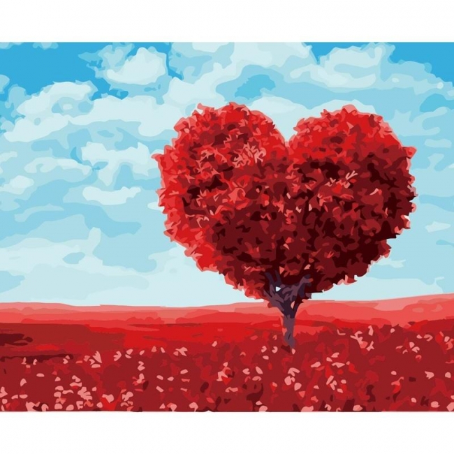 <img src='https://webimage.pl/pics/454/9/d5902927319454.jpg' style='height:440px' /> Malowanie po numerach 40x50cm Serce