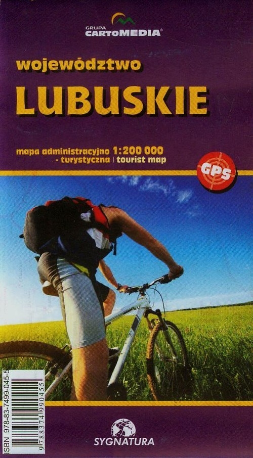 Województwo Lubuskie Mapa administracyjno-turystyczna