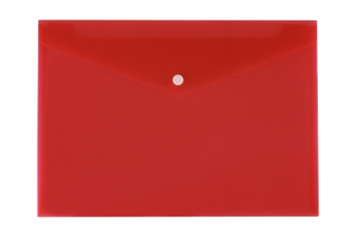 Teczka koperta A4 półprzeźroczysta czerwona TKP-02-01