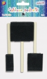 Pędzelki gąbkowe 2,5cm, 5cm, 7,5cm 3szt