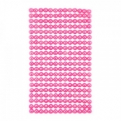 Perełki samoprzylepne 6mm 260szt. pink