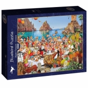 Puzzle 1000 Francja, Korsyka - Uczta na plaży