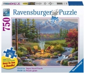 Ravensburger, Puzzle 750: Salon nad rzeką (16445)