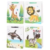 Torba prezentowa Rozette torebka lux 210gsm A5 Orka-Zebra-Żyrafa-Lew (5907354065455)