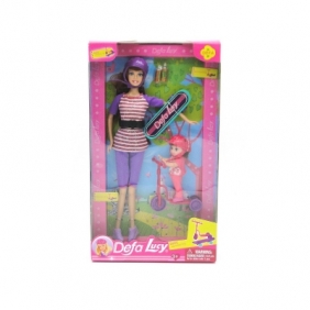 Lalka Adar zestaw 2 lalek - 29cm z deskorolką i 9cm z hulajnogą 290 mm (517455)