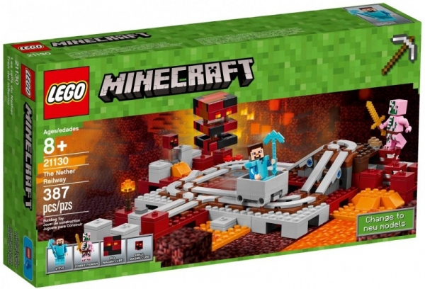 Minecraft Linia kolejowa w Netherze (21130)