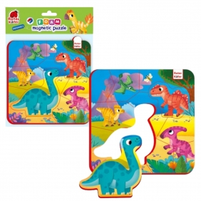 Piankowe puzzle magnetyczne - Dinozaury (RK5010-07)