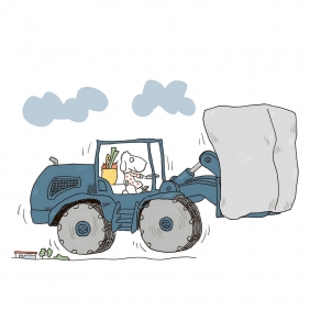 Dźwig, koparka, betoniarka. Małe historie o wielkich maszynach - Ole Könnecke