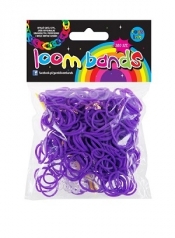 GUMKI LOOM BANDS 300 SZT FIOLETOWE