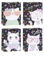 Torebka dziecięce hot-stamp 26x32x10cm mix ROZETTE