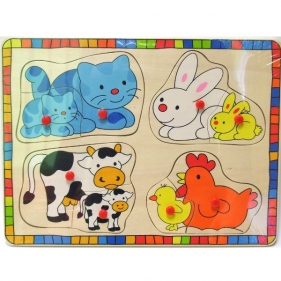 BRIMAREX Ukł. Drewniana Zwierzęta Domowe (1562456)