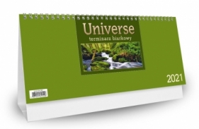 Kalendarz 2021 Biurkowy Universe - jasnozielony