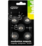 Grand, Magnesy neodymowe 10 mm GR-N510, 5szt (130-1968)