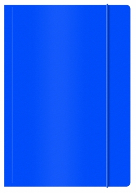 Teczka kartonowa na gumkę Q-Connect lakierowana A4 kolor: niebieski 300 g (KF15645)