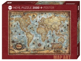 Puzzle 2000 elementów Świat (29845)