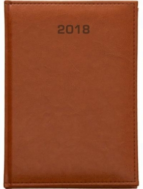 Książkowy A5 dzienny 2018 - Nebraska jasny brąz