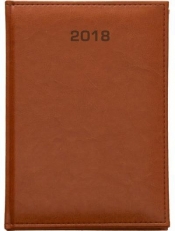 Książkowy A5 dzienny 2018 - Nebraska jasny brąz