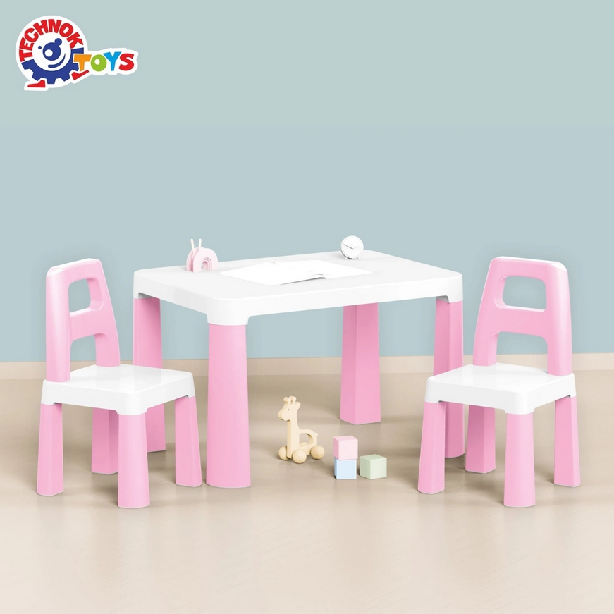 Stół dziecięcy z dwoma krzesełkami TechnoK 0457