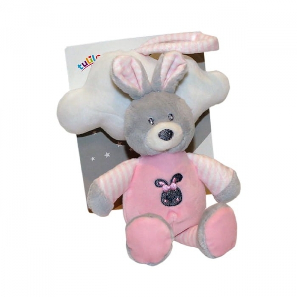 Pozytywka z chmurką New Baby Króliczek 35 cm (5009a)