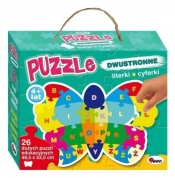 Puzzle dwustronne 26: Literki i cyferki. Motyl - Piotr Kozera