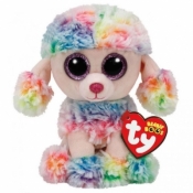 Maskotka Beanie Boos Rainbow - Wielobarwny Pudel 24 cm (37145)