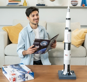 Ravensburger, Puzzle 3D 440: Rakieta Apollo Saturn V (11545)