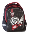 Plecak szkolny dwukomorowy Football czarny (66457CP)