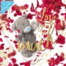 Kartka holograficzna 3D - Love you so much
