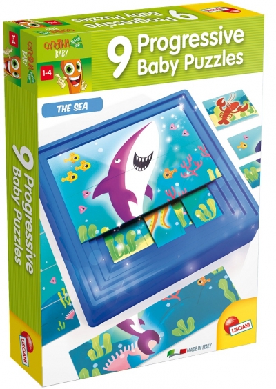 Puzzle progresywne Carotina Baby Ocean 9 puzzli