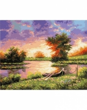 Malowanie po numerach - Letni krajobraz 40x50cm