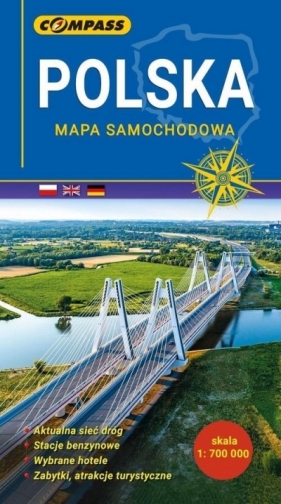 Polska mapa samochodowa 1:700 000